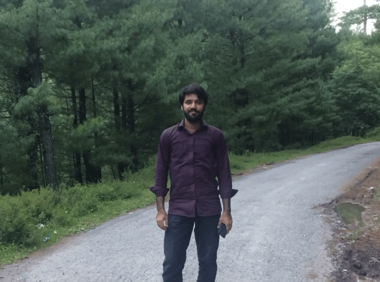 Abdul Mateen in Murree Pakistan during an early career period