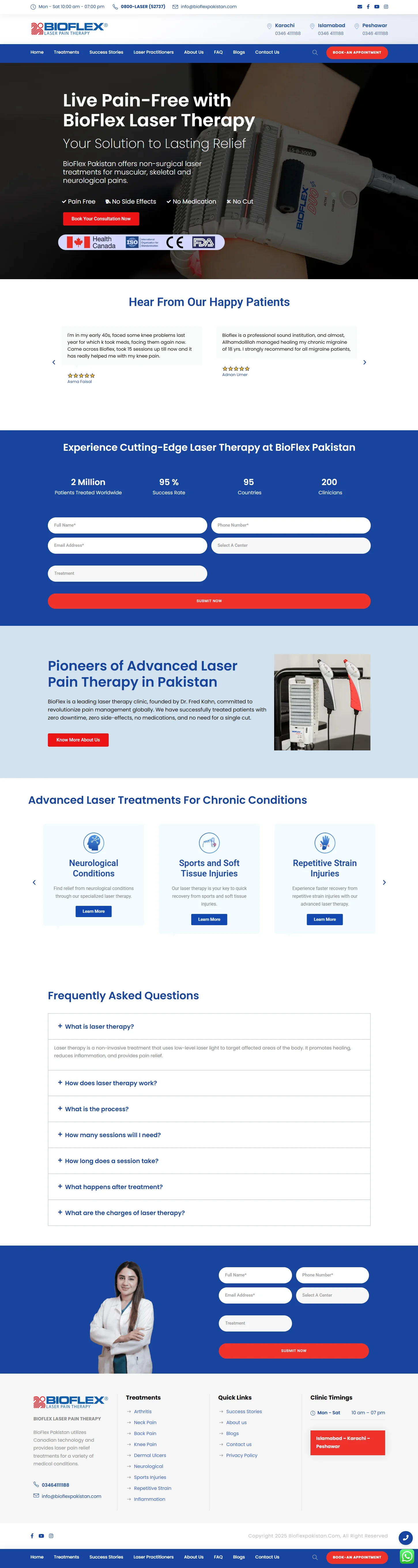 BioFlex Pakistan supplied desktop website screenshot, full-page preview