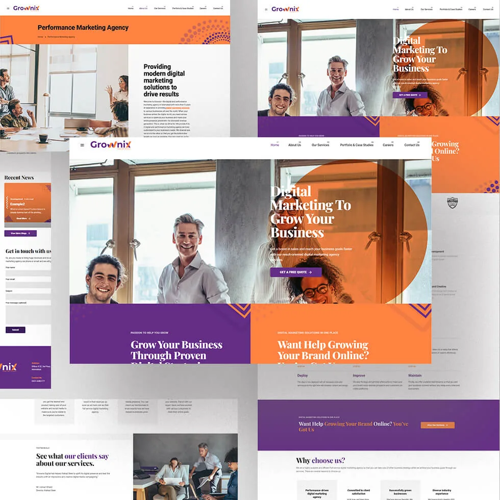 Grownix website project