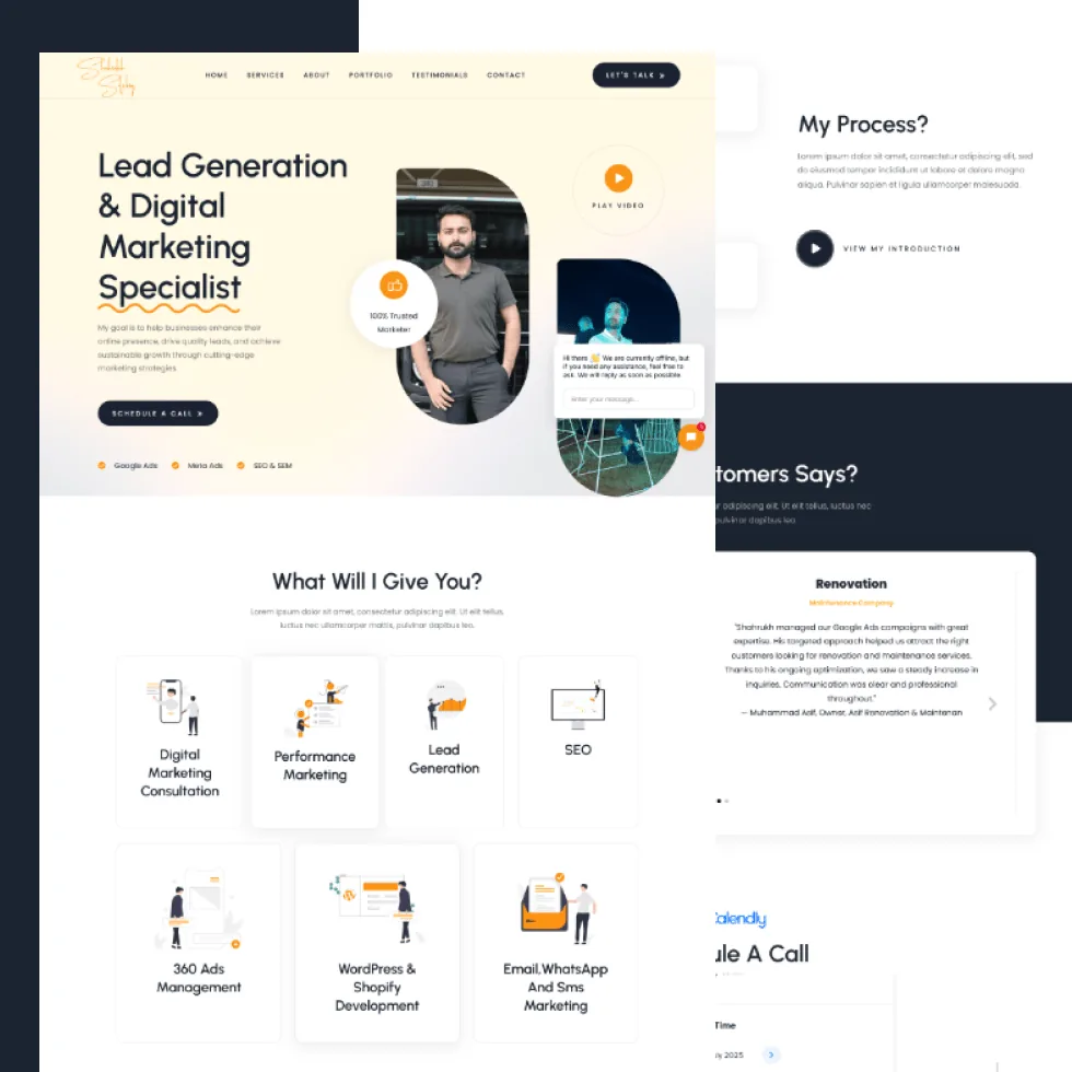 Shahrukh Sulehry website design project