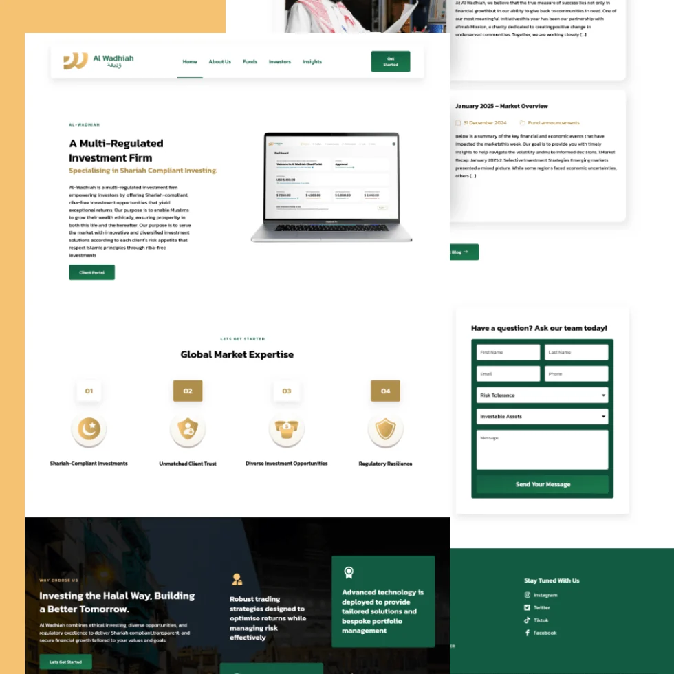 Al-Wadihah website design project