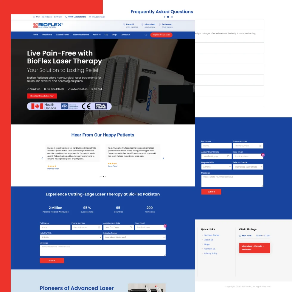 BioFlex Pakistan website project