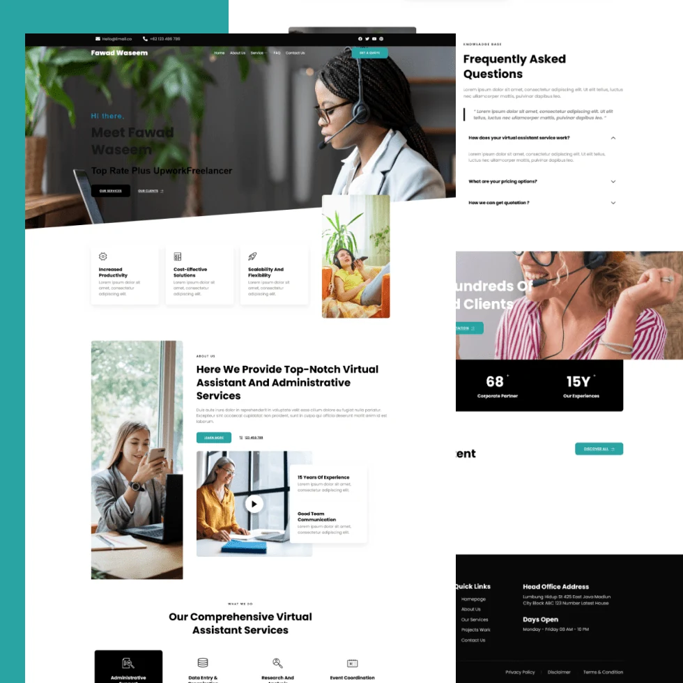 Fawad Waseem website design project