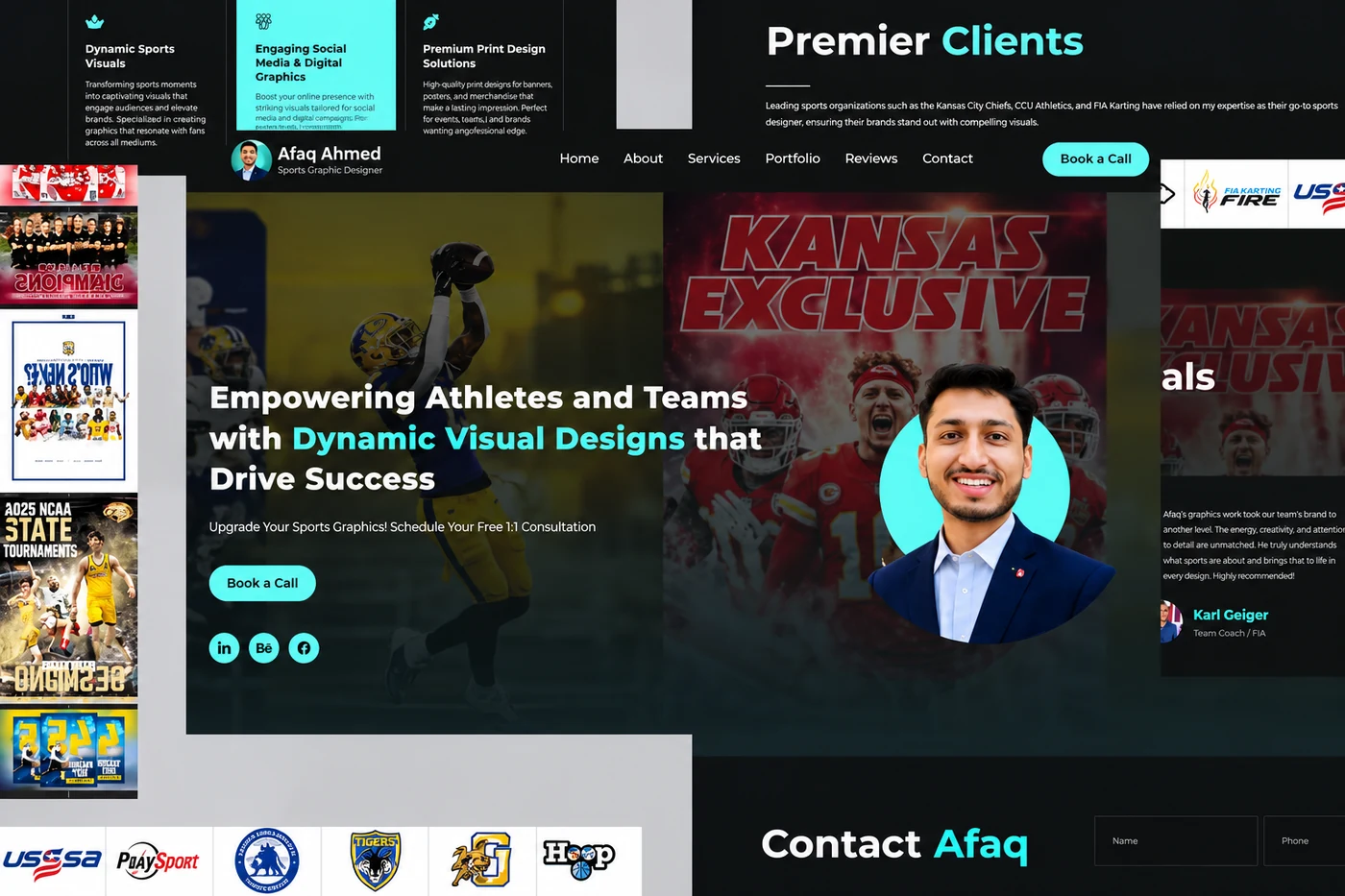 Afaq Graphics website design project